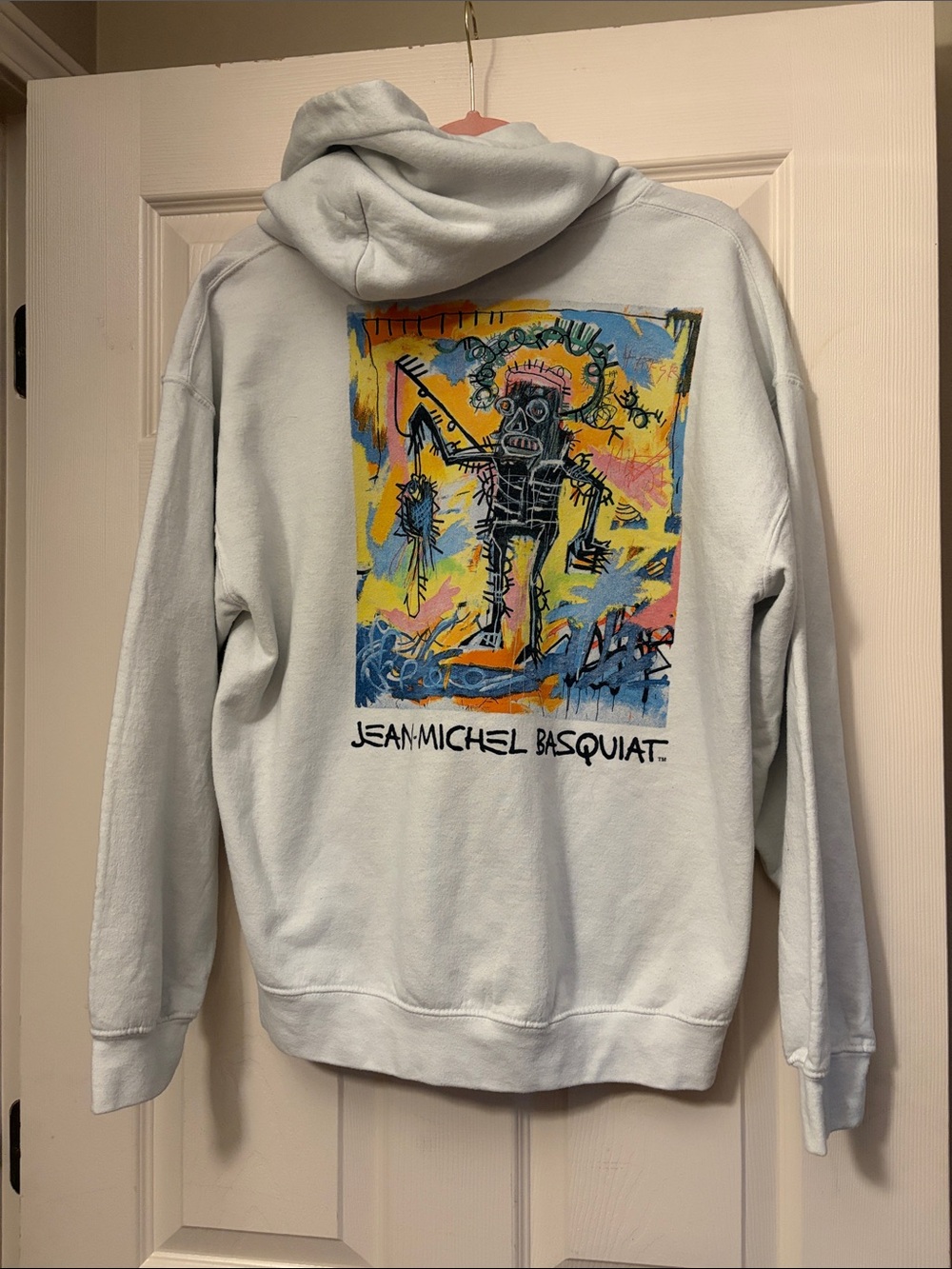 Jean-Michel Basquiat Graphic Hoodie Multicolor Art